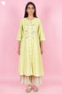 Khaadi Cotton Kurta Pant Set With Appliqué
